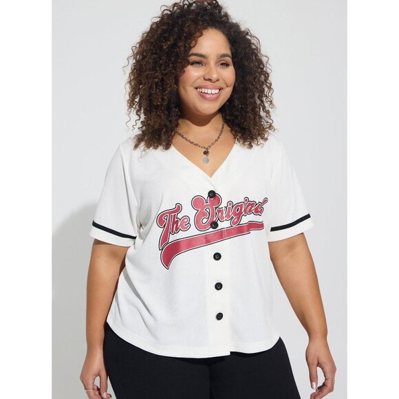 Torrid NWT Disney Mickey Mouse Baseball Jersey Top size 5X - Picture 1 of 9